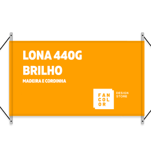 Faixa Lona 440g  4x0 Brilho MANDEIRA E PONTEIRA 