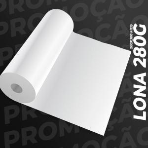 Lona Impressa 280G Lona 280g M² 4x0 Brilho ou Fosco SEM ACABAMENTO Considerar todas as sobras para acabamento